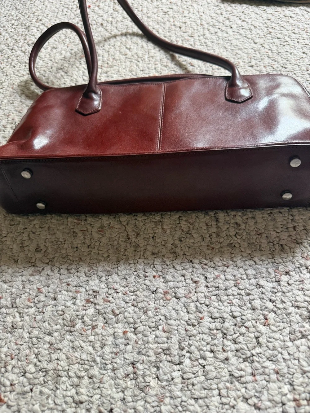 HOBO Chestnut Brown Leather Shoulder Bag